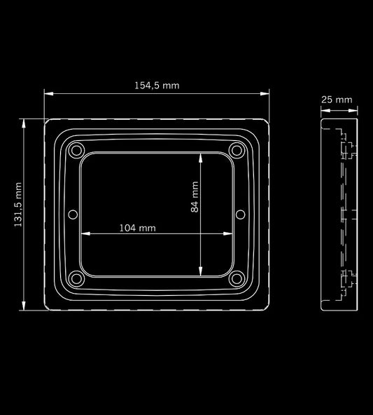 Strands Slim Single Frame for LED Taillights