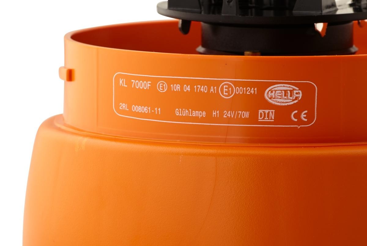 Hella KL7000 Roterende Varsellys 24V - Oransj