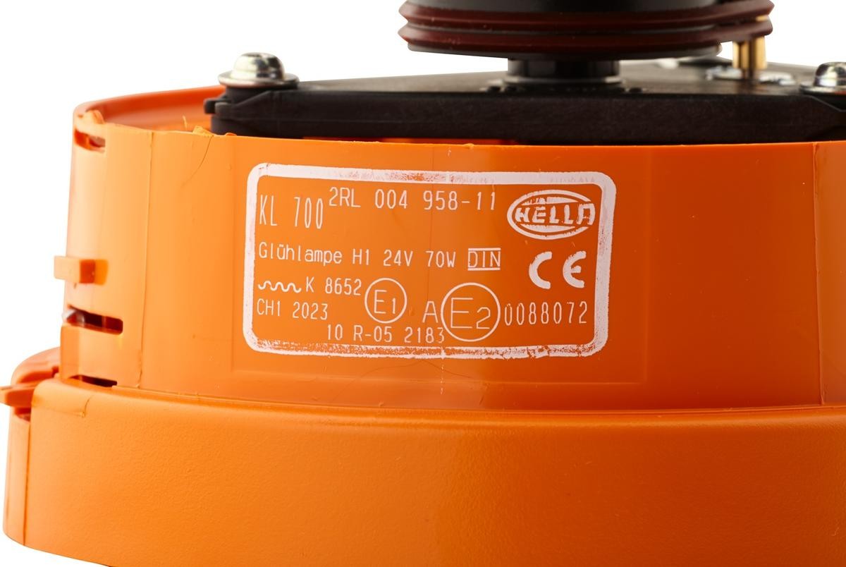 Hella KL710 Roterende Varsellys 24V - Oransj