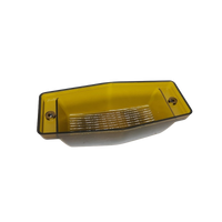 Double Burner Lampeskjerm - Gul/Sotet