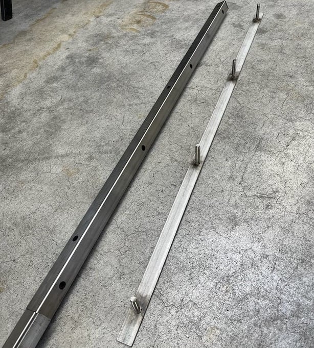 Mounting bracket for 248cm mud flap