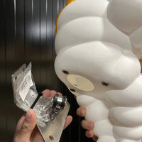 Stainless Michelin Bibendum Bracket "Chair" with BA15 Bulb Holder