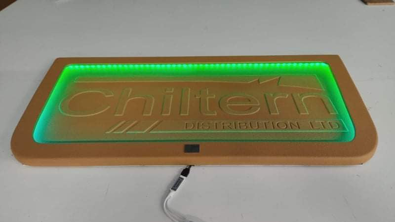 LED Illuminated Sign for the Back Wall, Many Shapes - Made to Order