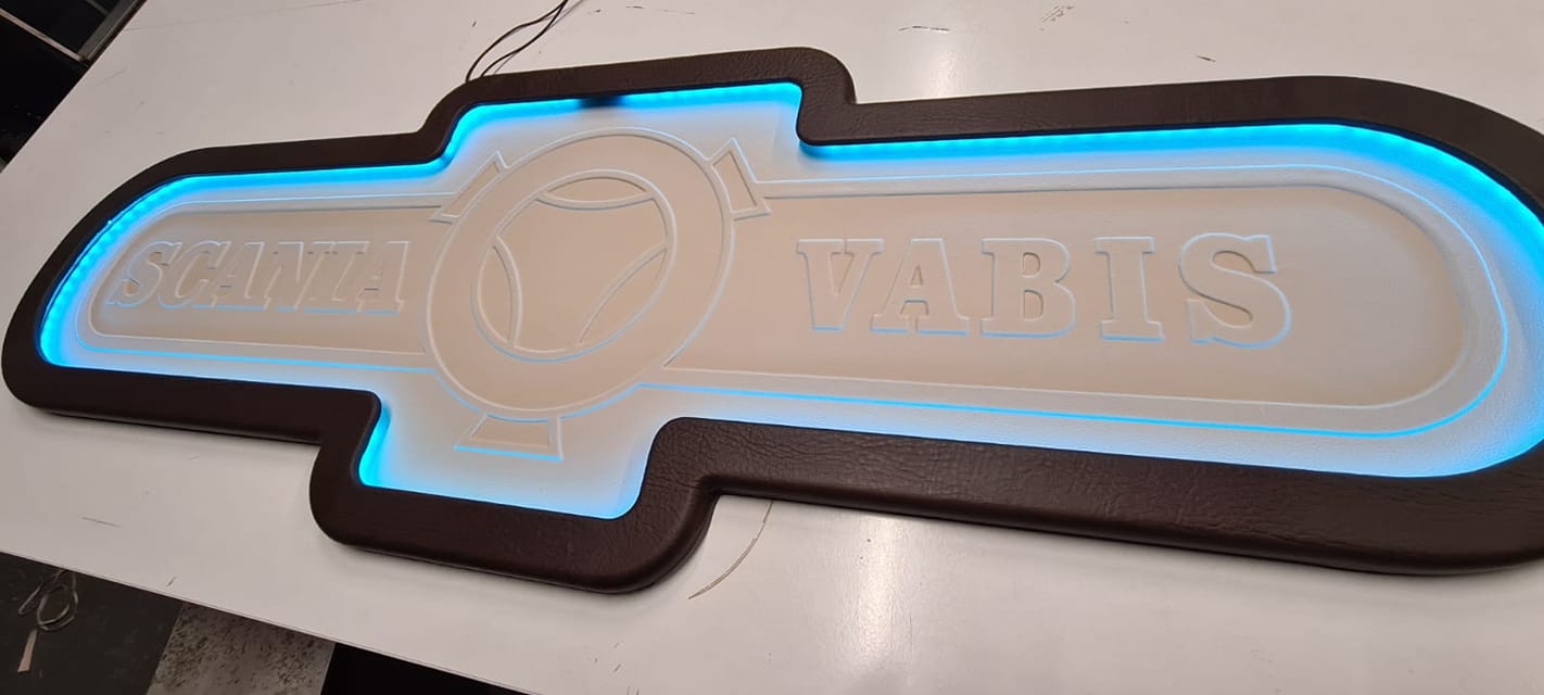 LED Illuminated Sign for the Back Wall, Many Shapes - Made to Order