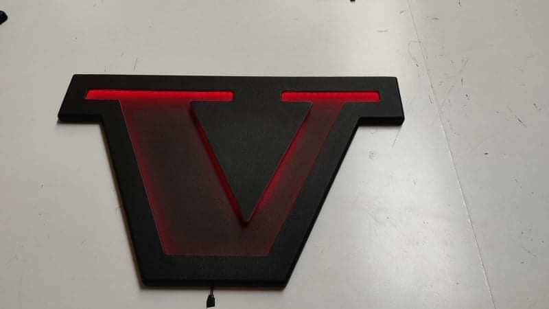 LED Illuminated Sign for the Back Wall, Many Shapes - Made to Order