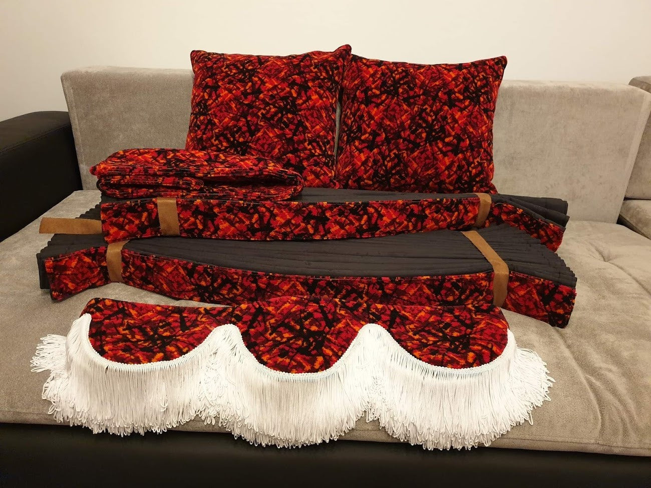 Front cover in Bus plush for Truck/Van - Made to Order