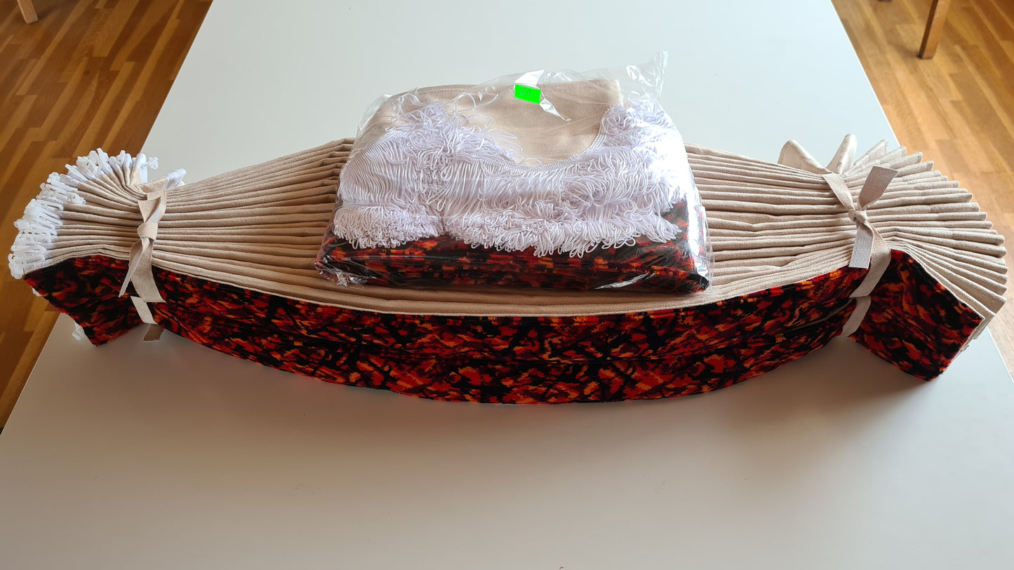 Side curtains in Bus plush for Truck/Van - Made to order