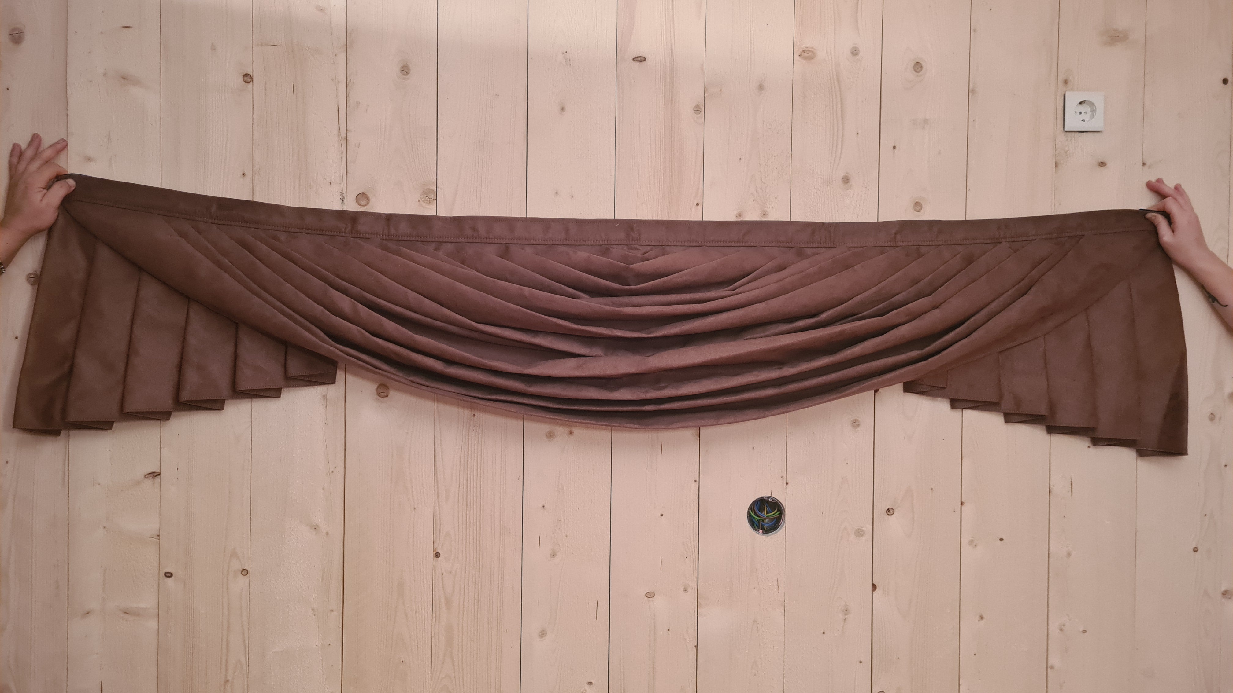 Sky Curtain in Fabric/Bus Plush - Made to order