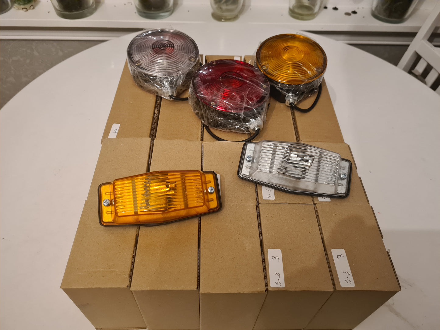 Spanjol Speillampe - Hvit/Rød