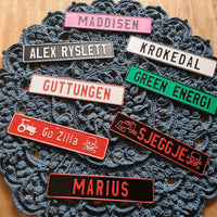 Sjåførskilt/Navneskilt - Aluminiumsplate