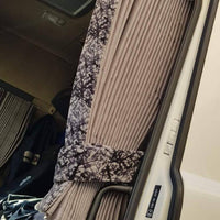 Side curtains in Bus plush for Truck/Van - Made to order