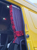 Side curtains in Bus plush for Truck/Van - Made to order