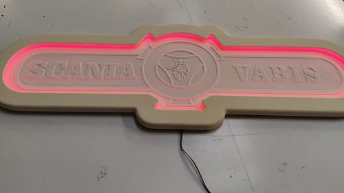 LED Illuminated Sign for the Back Wall, Many Shapes - Made to Order