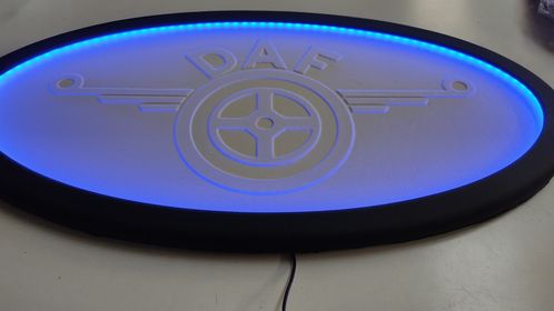 LED Illuminated Sign for the Back Wall, Many Shapes - Made to Order