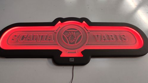 LED Illuminated Sign for the Back Wall, Many Shapes - Made to Order