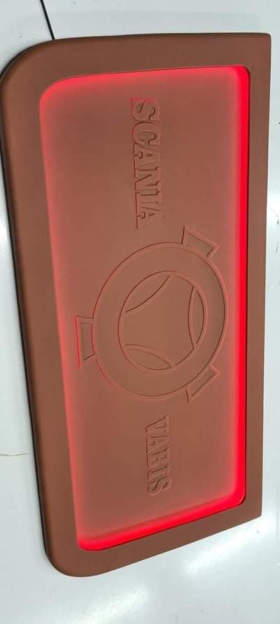 LED Illuminated Sign for the Back Wall, Many Shapes - Made to Order