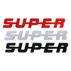 SUPER Emblem Plast - Hvit