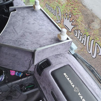 Alcantara / Suede Leather, Self Adhesive - Grey