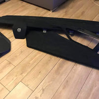 Alcantara / Semsket Skinn, Selvklebende - Rød