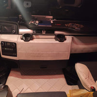 Alcantara / Semsket Skinn, Selvklebende - Rød