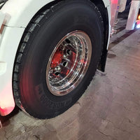 Hjulkapsel Bak i Rustfritt Stål - 19.5x14