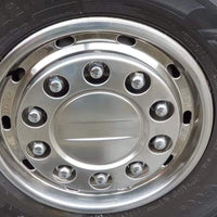 Front Wheel Cap in Stainless Steel - 22.5x11.75, ET120