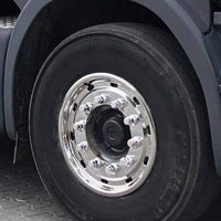 Front Wheel Cap in Stainless Steel - 22.5x11.75, ET120