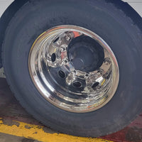 Hjulkapsel Bak i Rustfritt Stål - 22.5x11.75