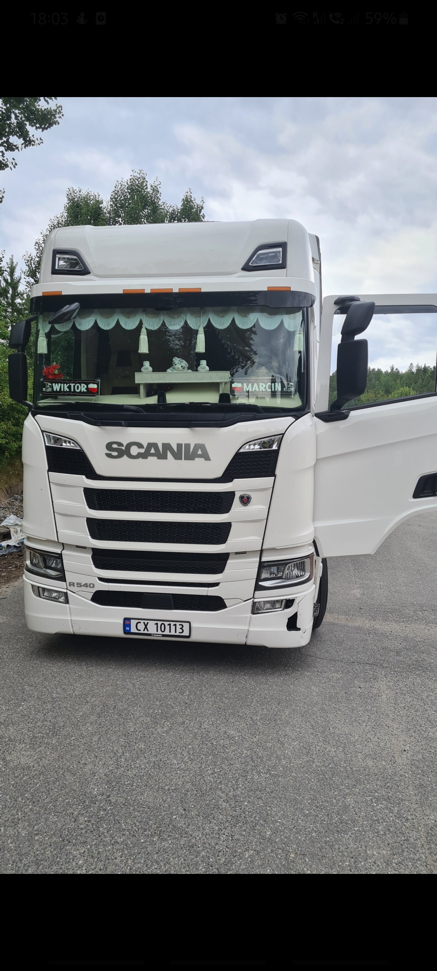 Dashboard Mat in Ruter - Scania Nextgen R/S