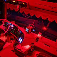 Alcantara / Semsket Skinn, Selvklebende - Rød