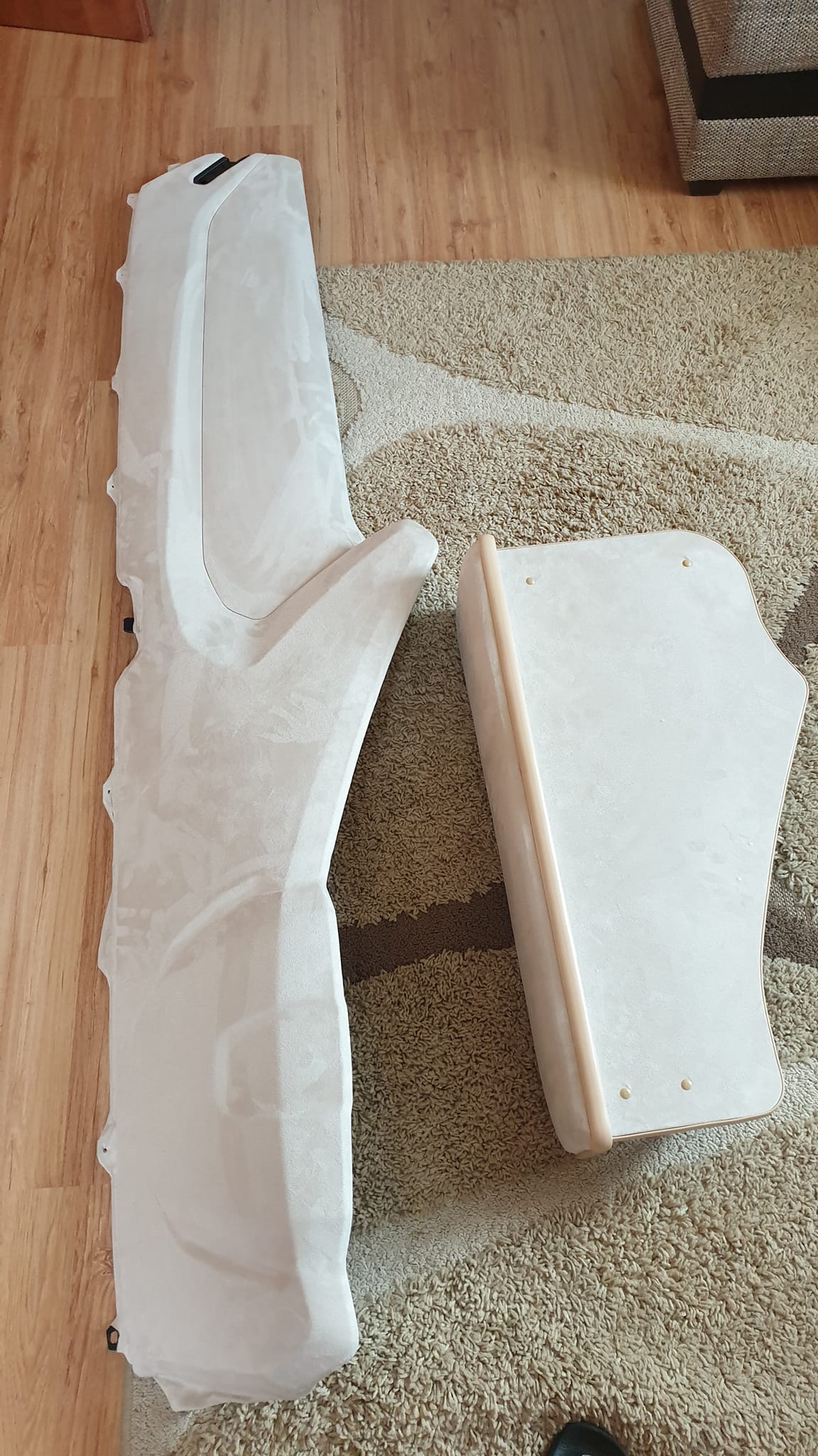 Alcantara / Suede Leather, Self-adhesive - Beige