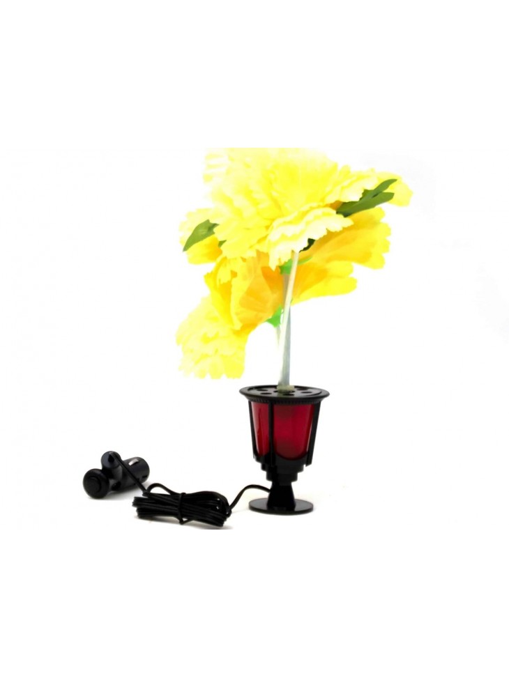 Decorative Flower With Light - Yellow