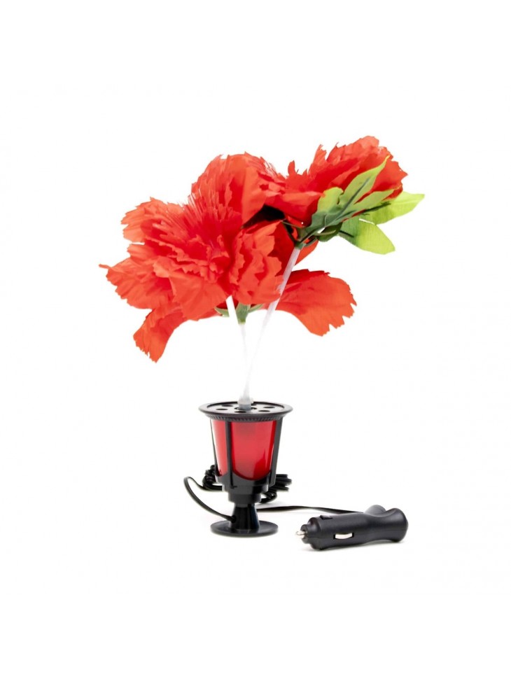 Decorative Flower With Light - Red