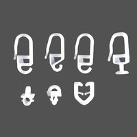 Curtain hooks with sliders, all models - 50 pcs