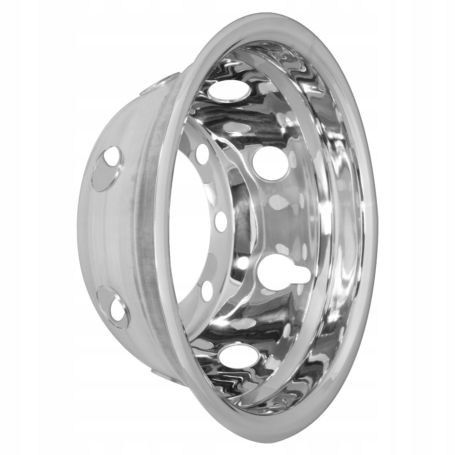 Hjulkapsel Bak i Rustfritt Stål - 19.5x14