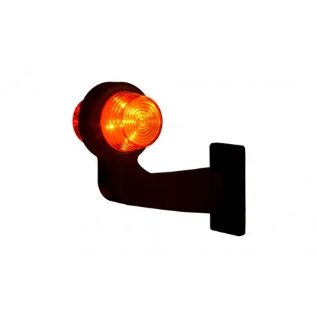 Høyre LED Markeringslys Horpol Oransj/Rød - Buet