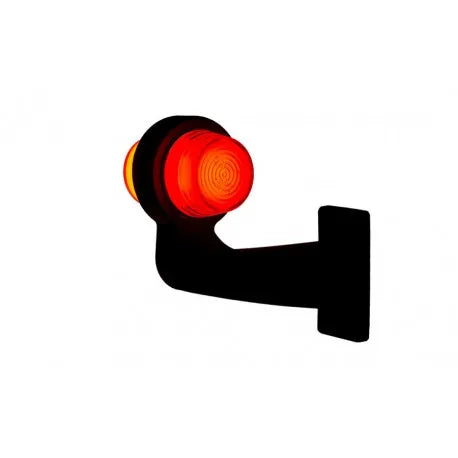 Left LED Neon Marker Light Horpol Orange/Red - Curved