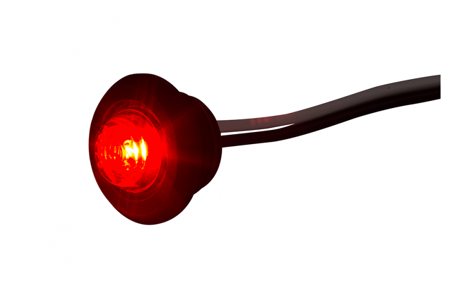 Marker light LED Round Horpole - Red