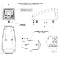 Ceiling lamp Horpol - Red