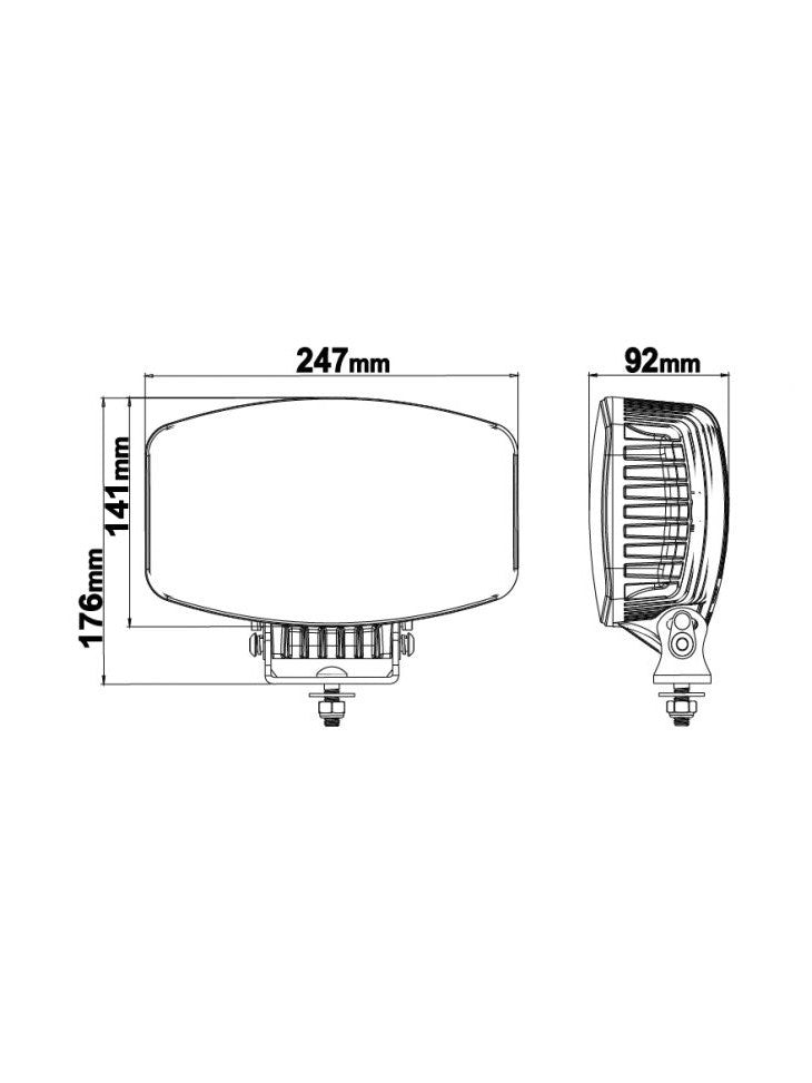 Orion10+ LED Extra light 100W - LEDSON