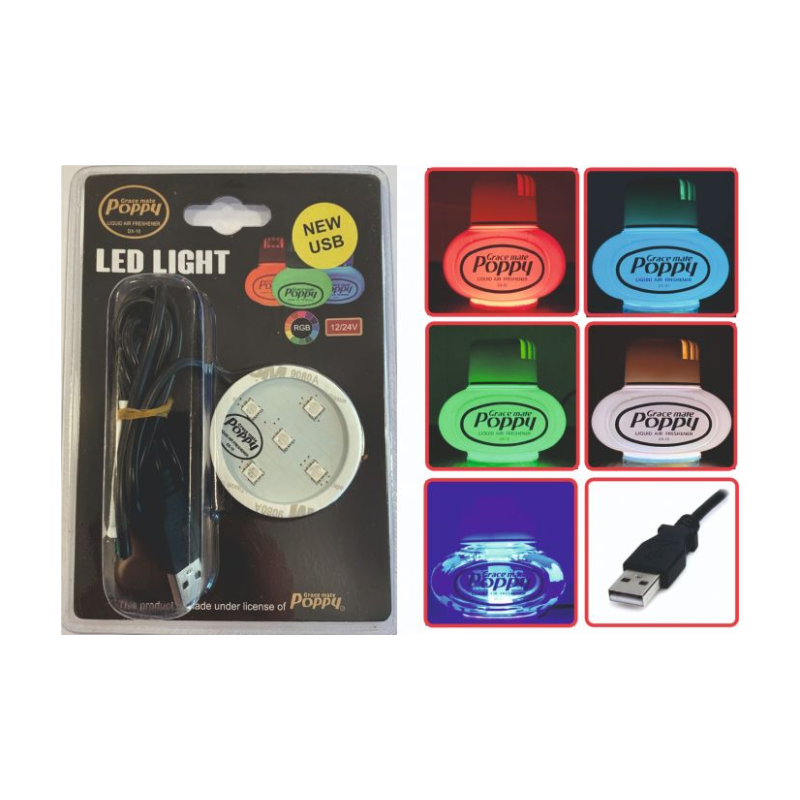 Original Lysplate LED RGB til Poppy - USB