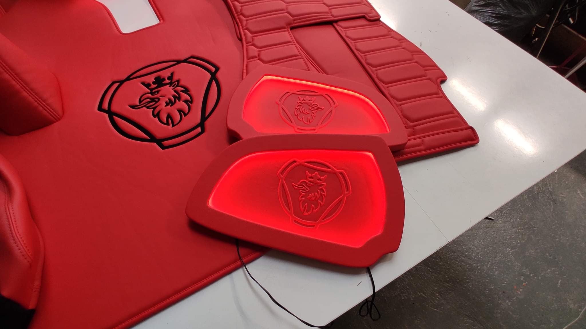 Door covers made to order - lighting, button fastening, smooth