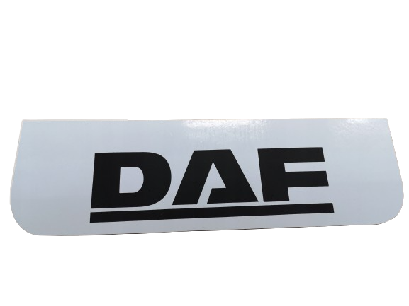 Mud flap DAF 60x18cm, Type 2 - White