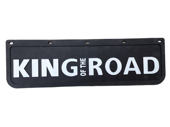 Skvettlapp KING of ROAD, 60x18cm - Sort