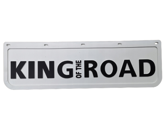 Skvettlapp KING of ROAD, 60x18cm - Hvit