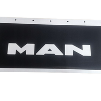 Skvettlapp MAN Preget/Malt, 64x30cm - Sort