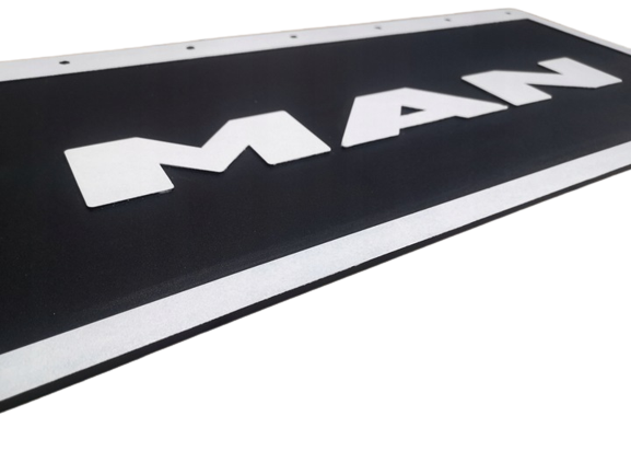 Splash pad MAN Embossed/Painted, 64x30cm - Black