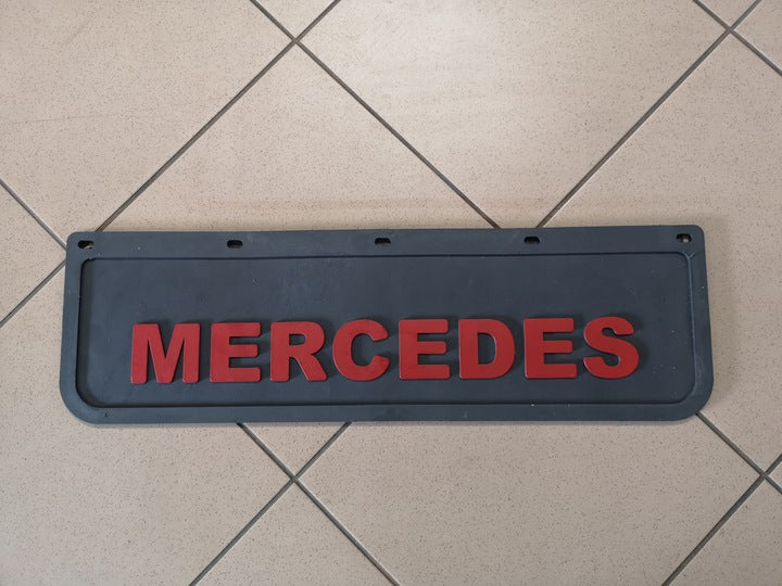 Skvettlapp Mercedes, 60x18cm - Sort