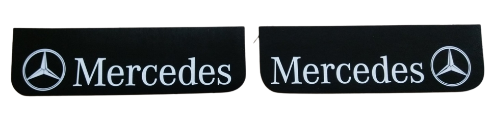Mud flap Mercedes/Star, 60x18cm - Black