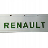 Skvettlapp Renault, 60x18cm - Hvit